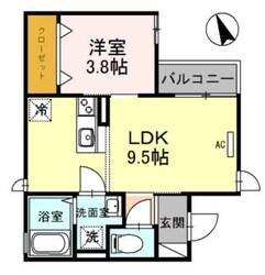 フェリオ鳴尾の物件間取画像